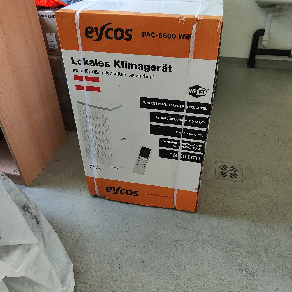 Eycos mobile Klimaanlage 16000 BTU, NEU 