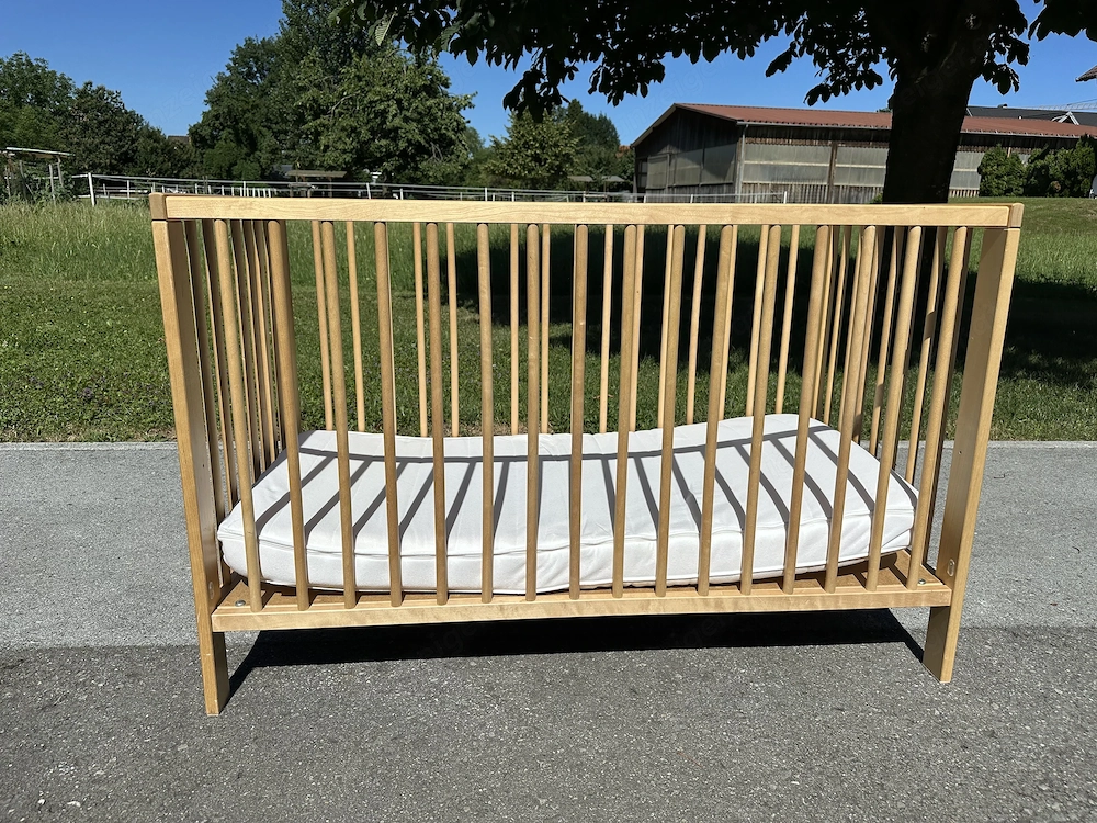 Gitterbett Ikea inkl. Matratze 120x65 cm