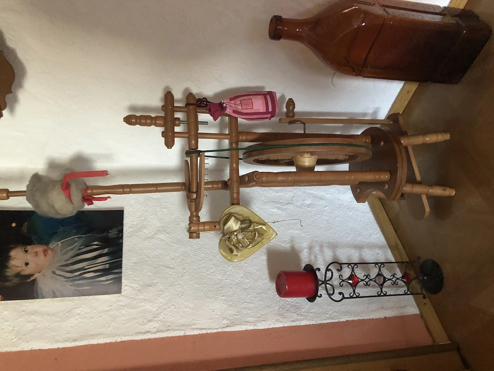Spinnrad handgemacht funktionsfähig