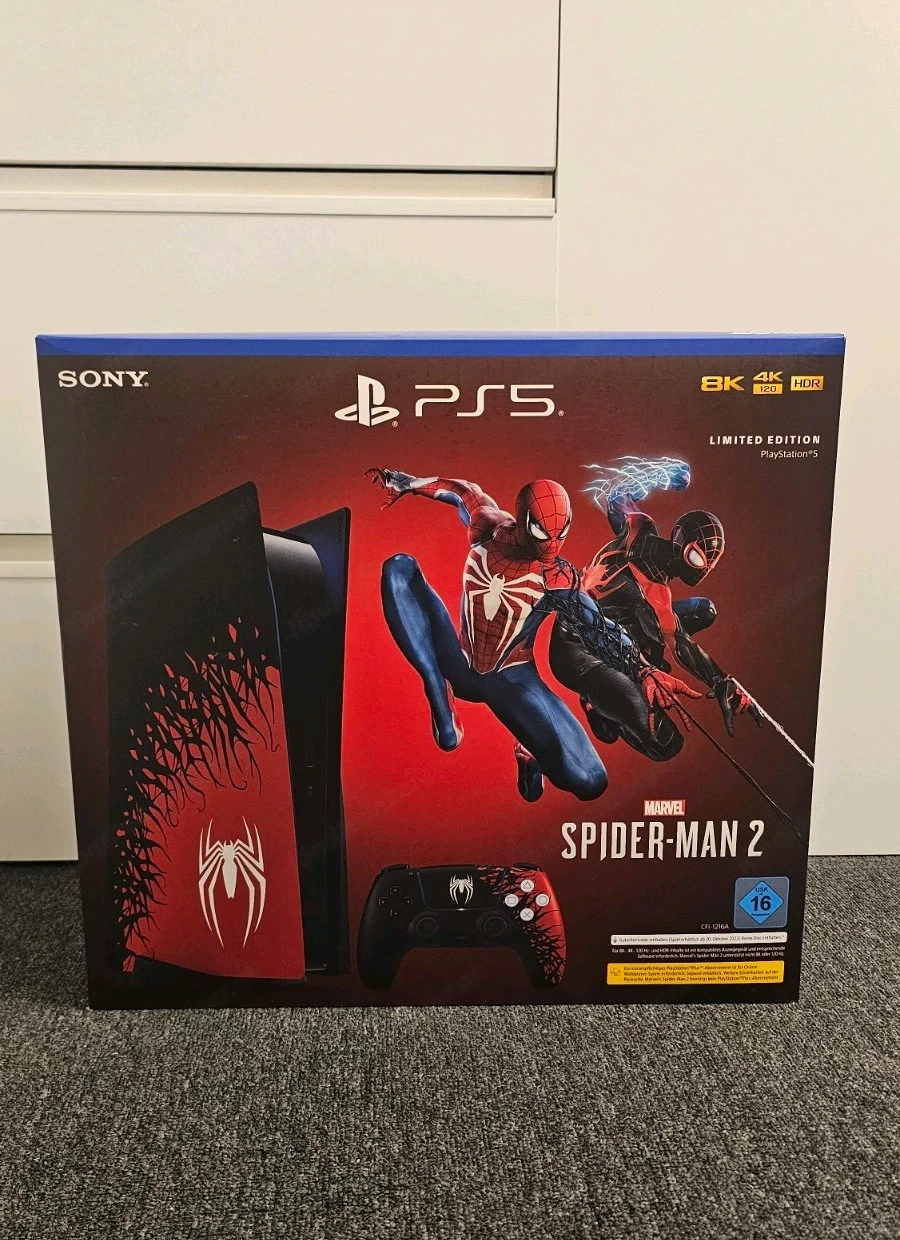 sony Playstation 5 spider man spielekonsole