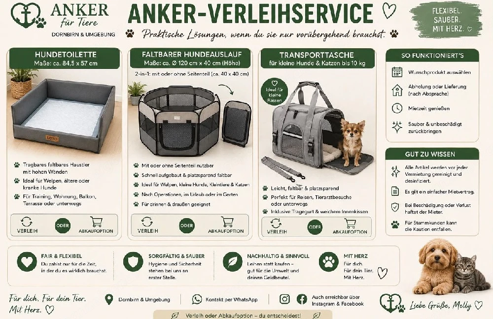 Tierzubehör Verleihservice