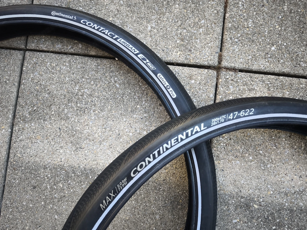 2 x Fahrradreifen E-Bike Continental Contact Urban Safety Pro 50 Faltreifen 47-622