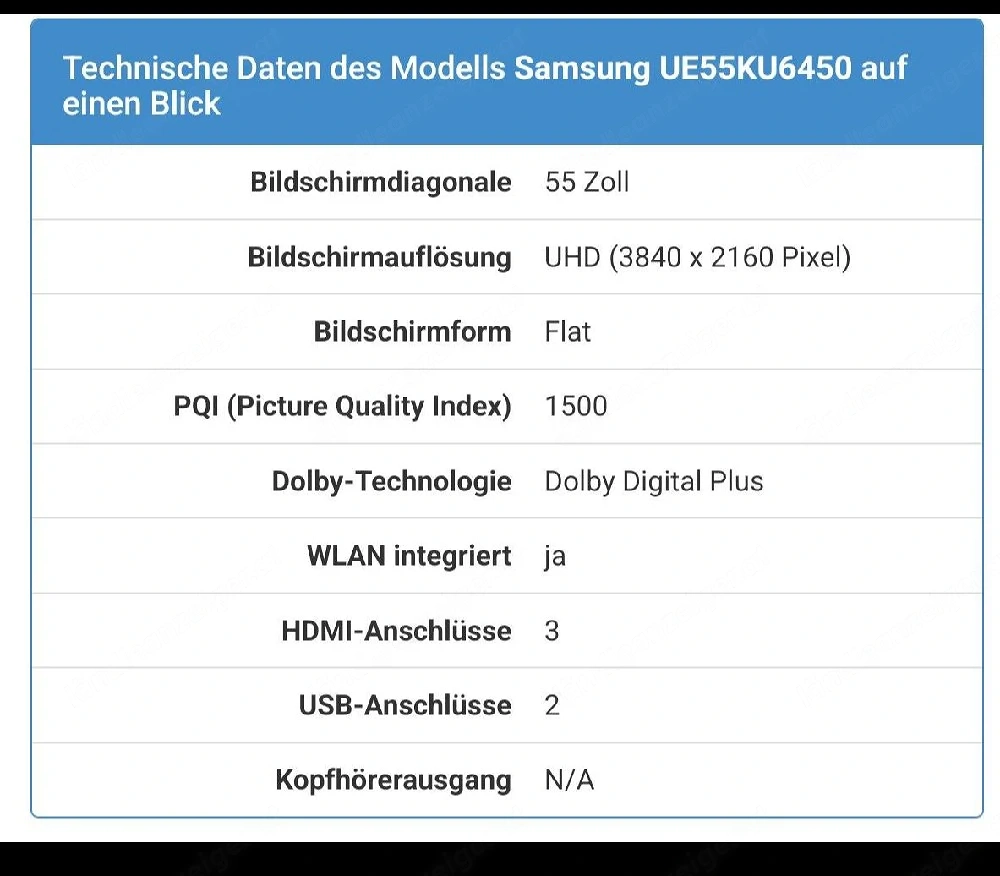 Samsung 55 Zoll Smart TV
