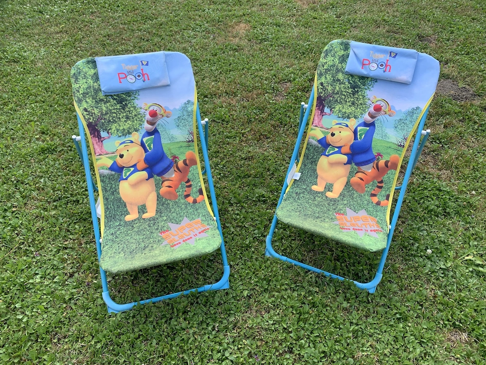 Kinderliegestühle - Winnie Pooh - verstellbar