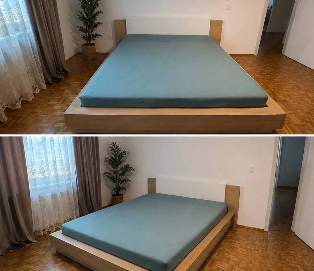 Bett 180 200 cm inkl. Lattenrost   modernes Bettgestell, sehr guter Zustand