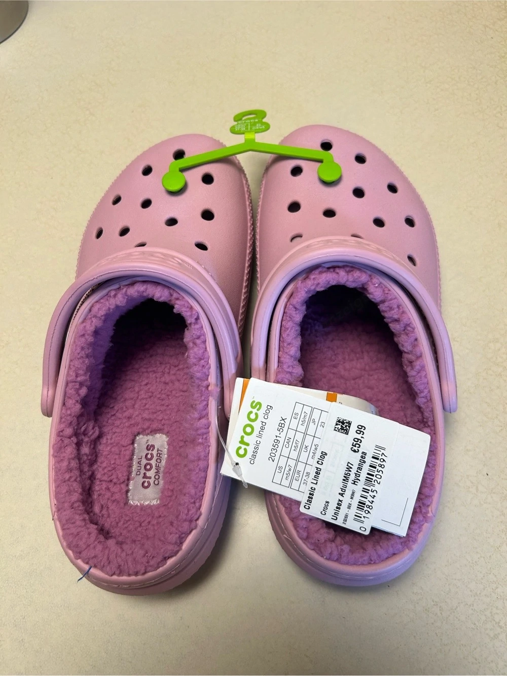 crocs 37-38 rosa, gefüttert