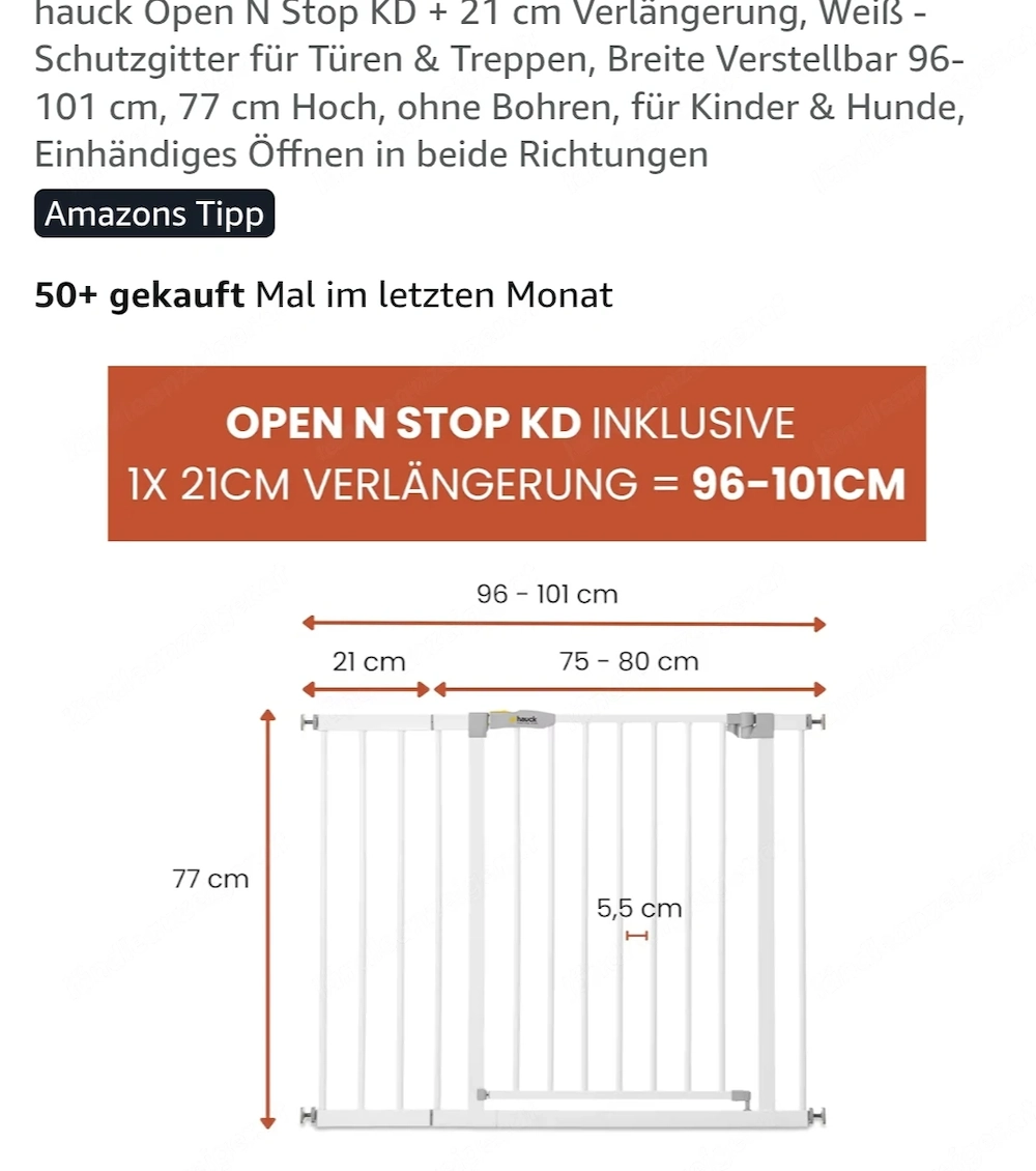 Treppenschutzgitter weiß
