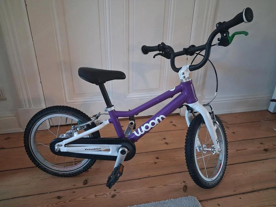 Woom 2 Kinderfahrrad 14 Zoll in Lila 