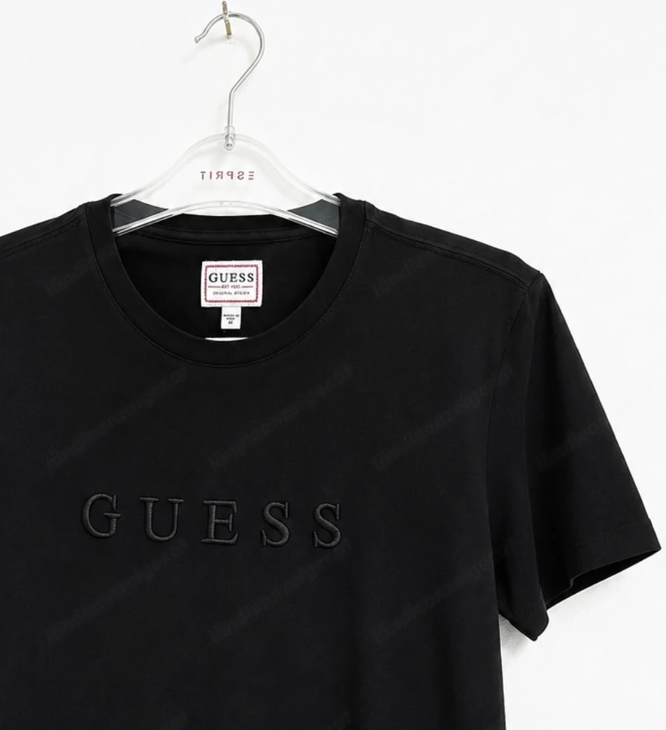 GUESS Herren T-Shirt schwarz slimfit