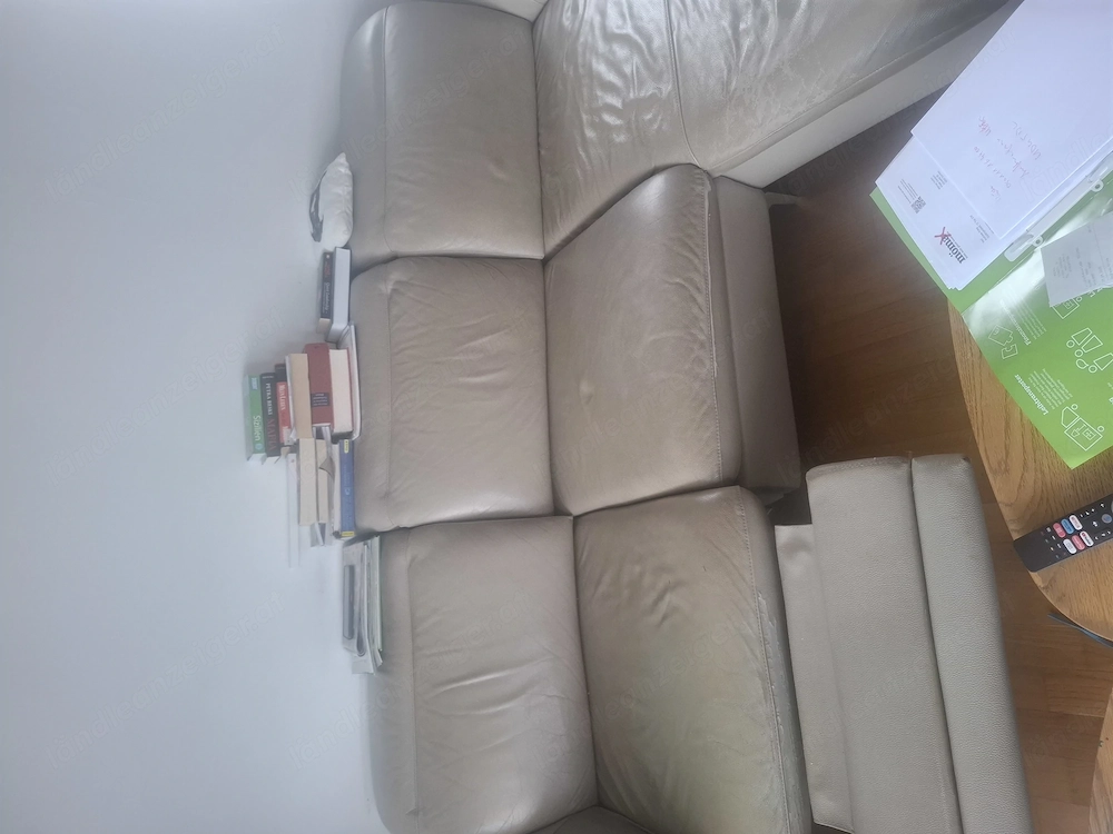 Leder couch mit elektronischen Auszug Element 