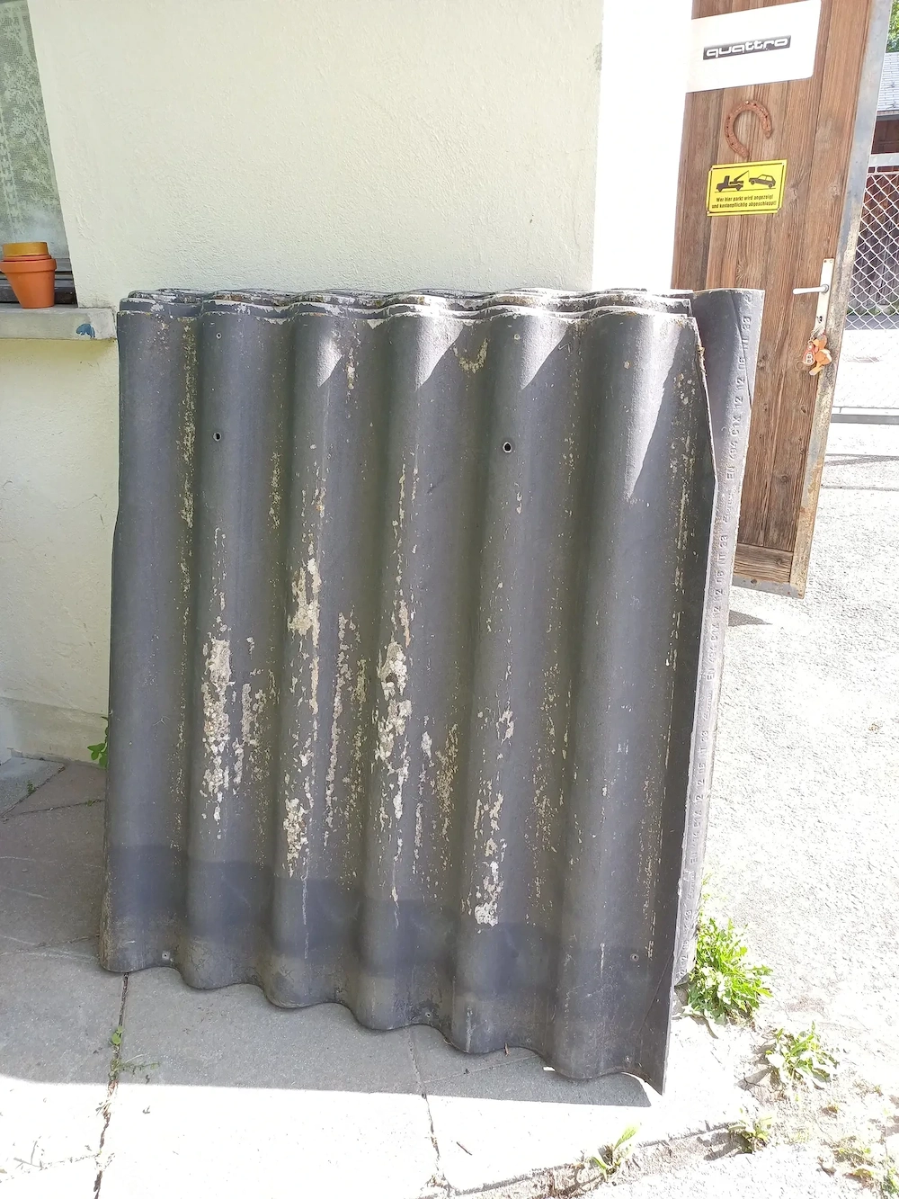 Eternitplatten ohne Asbest 