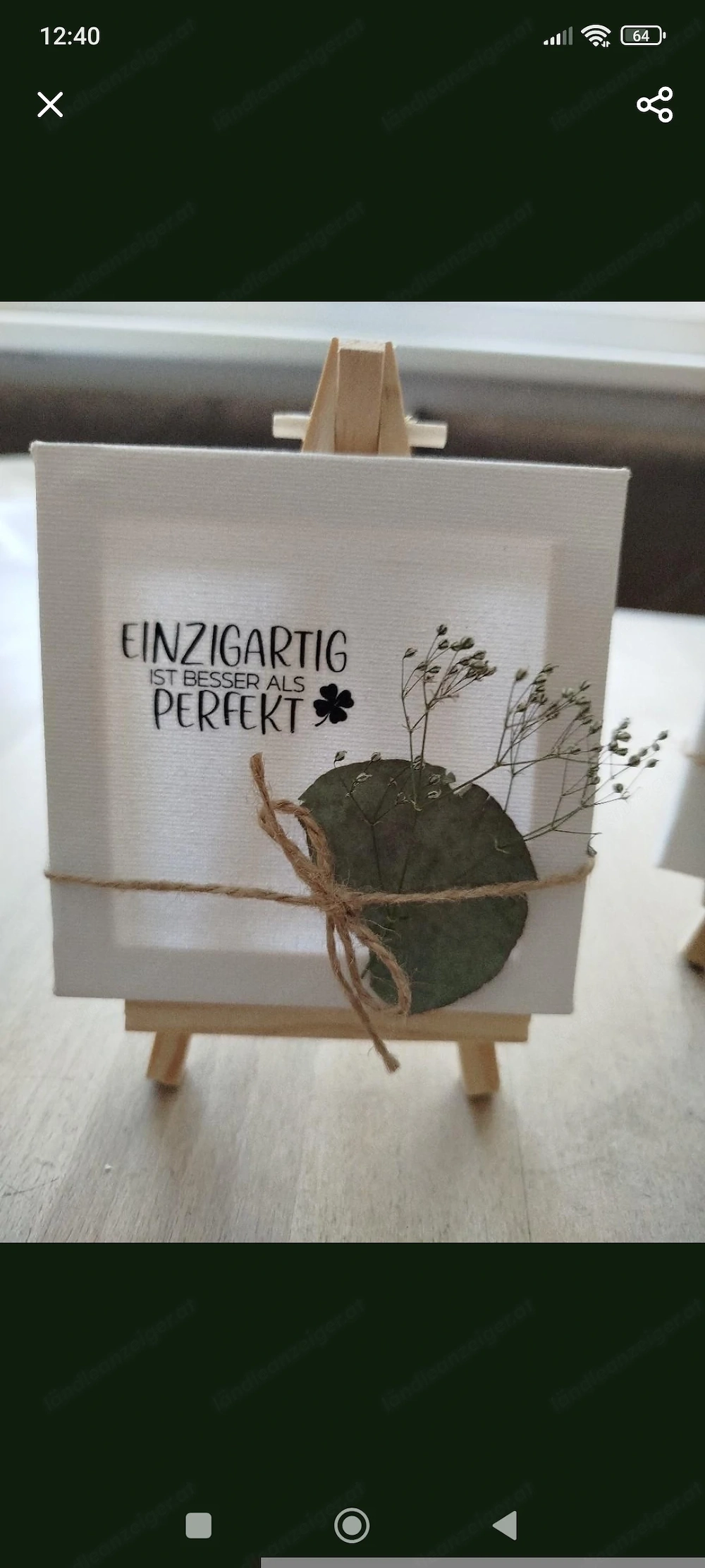 Deko kleine Staffeleien mit verschiedenen Sprüchen 