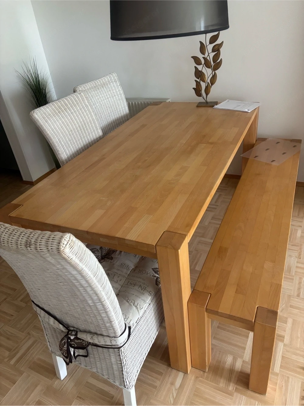 Esstisch mit Sitzbank und 3 Stühle