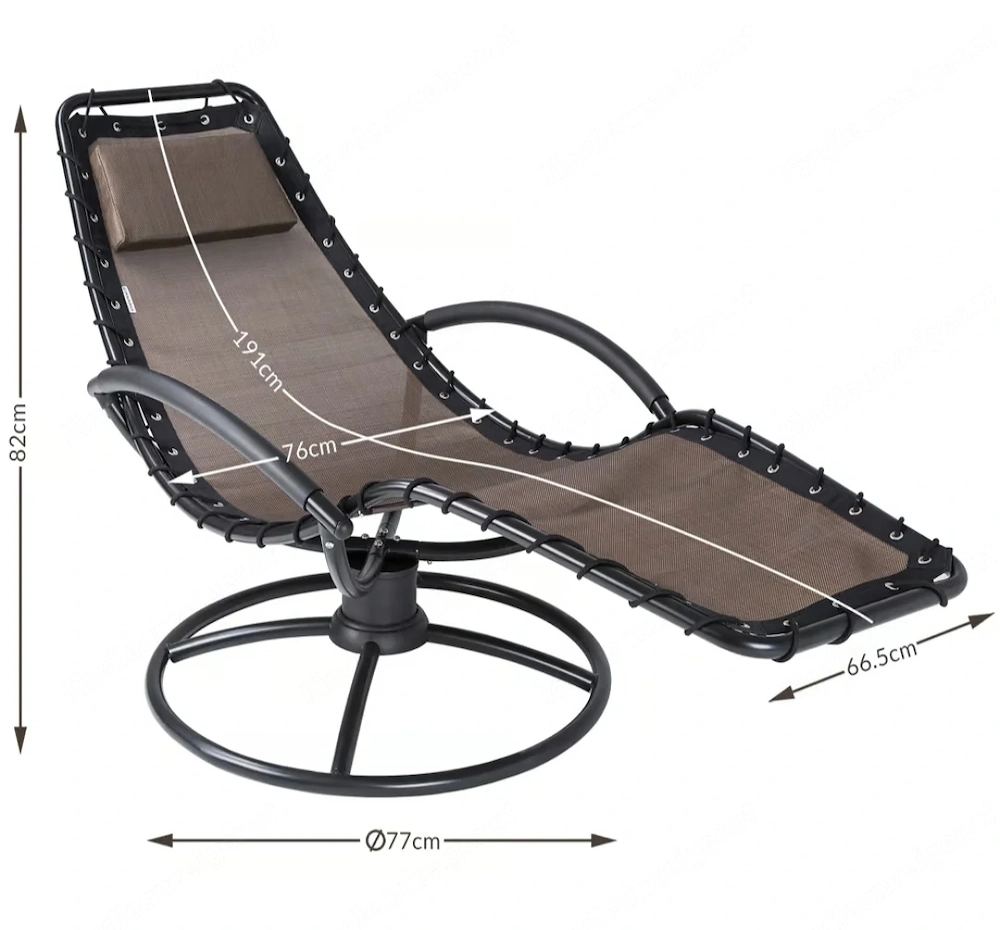Casaria  Relaxliege mit Schaukelfunktion