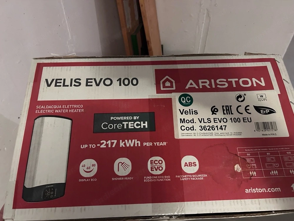 Ariston Warmwasserspeicher Velis Evo 100 80 l