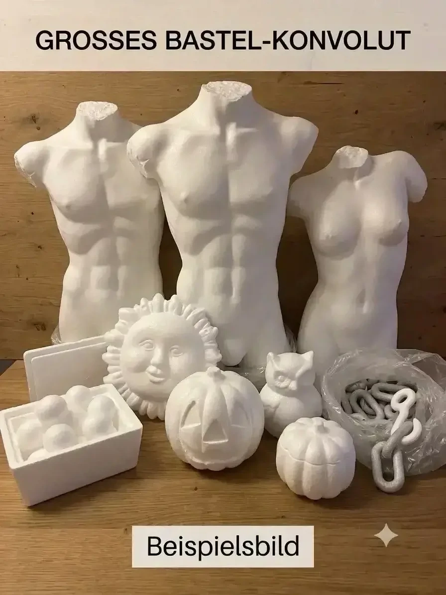 Styropor-Bastelsachen & Torsos