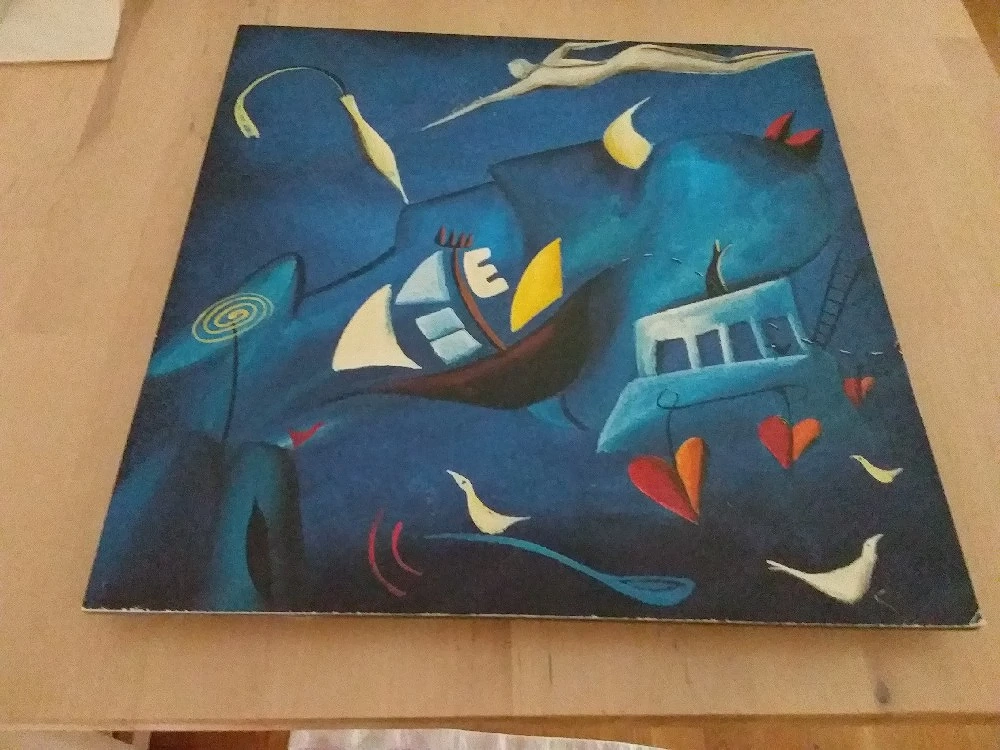 4 bilder mit bunten mustern