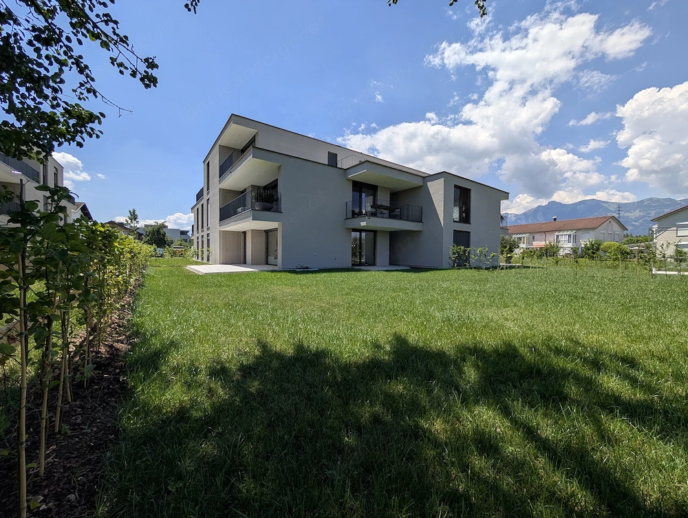 Neuwertige 2-Zimmer-Gartenwohnung mit Panorama-Bergblick   Feldkirch-Gisingen