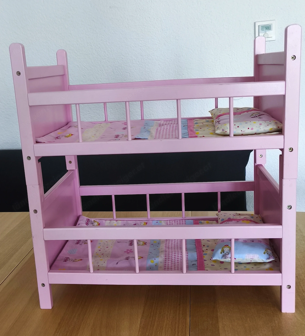 Puppen-Doppelbett