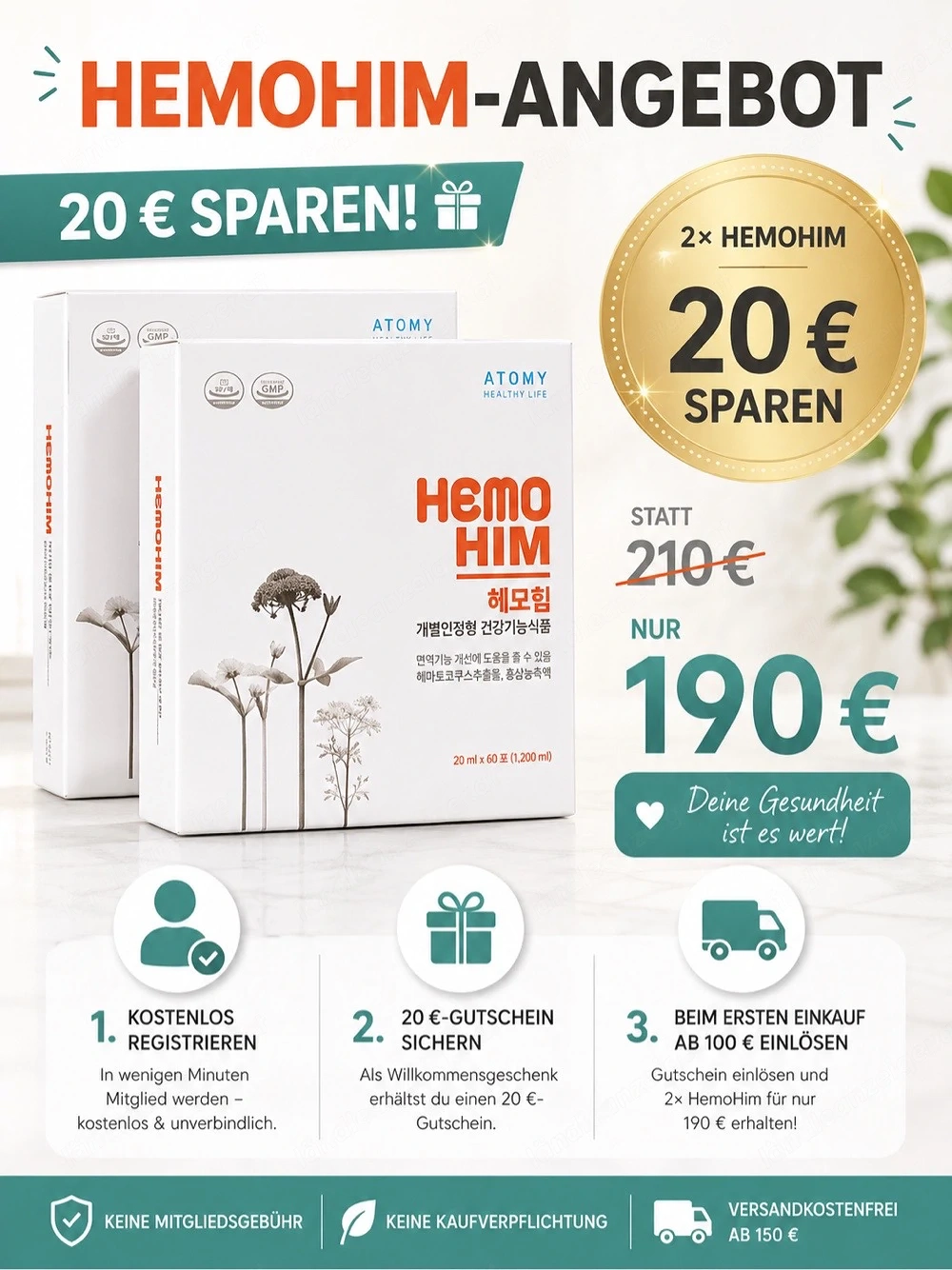 20  Gutschein auf Beauty, Gesichtspflege, Körperpflege, NEM und vieles andere, hohe Qualität