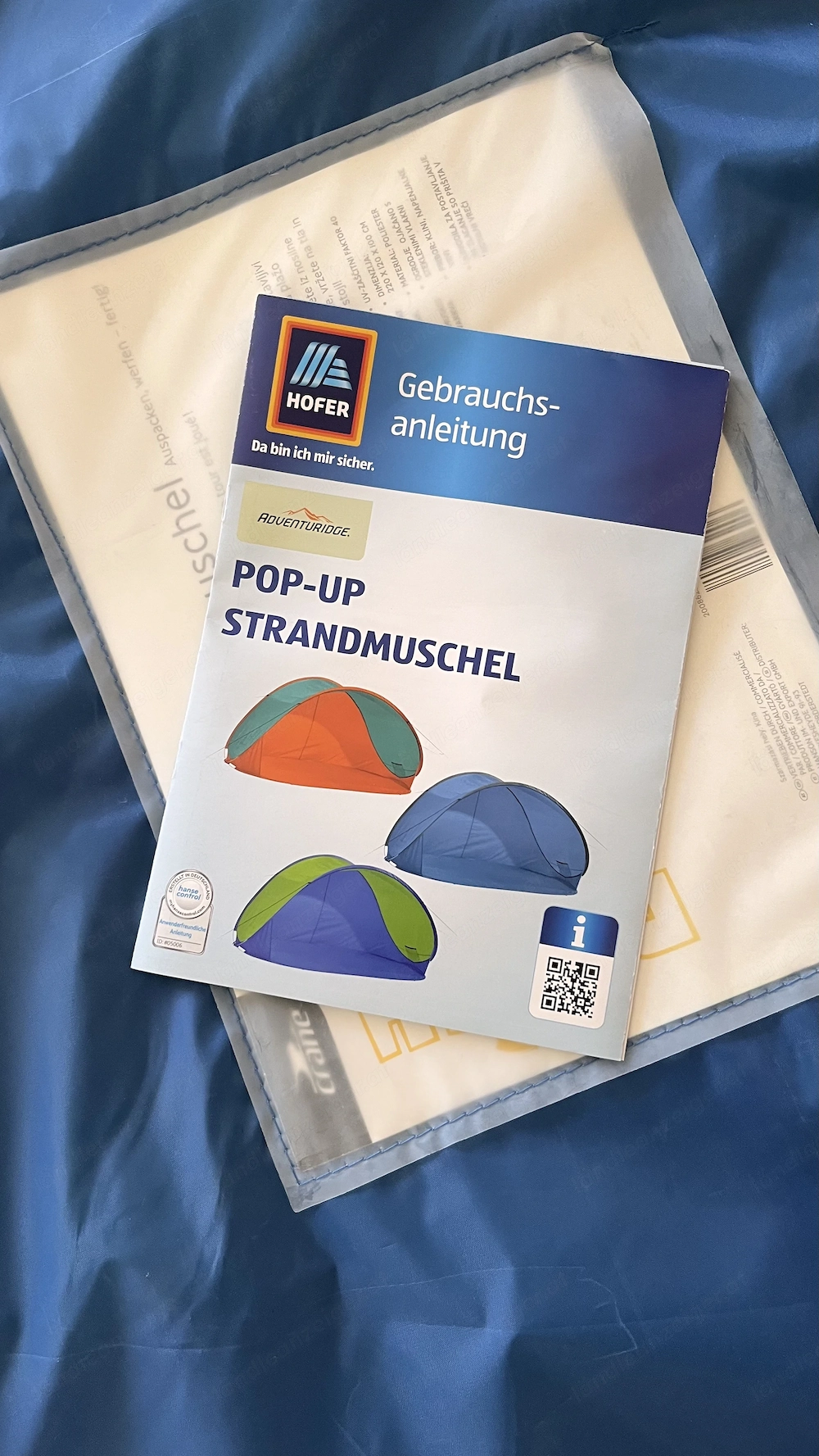 Popup Strandmuschel