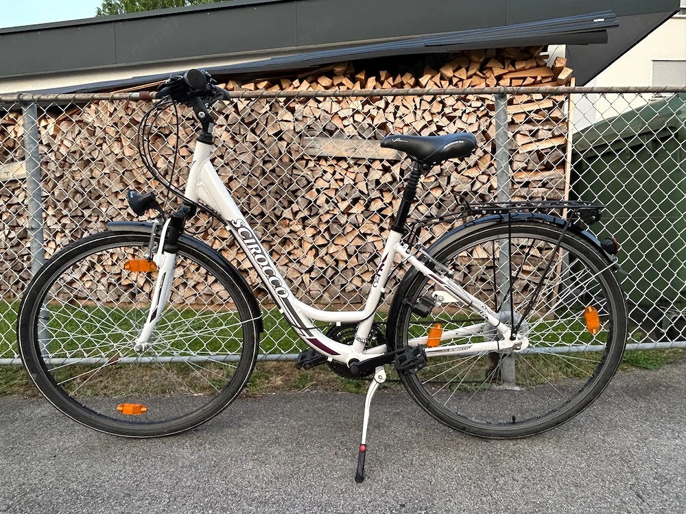 weißes Scirocco Fahrrad