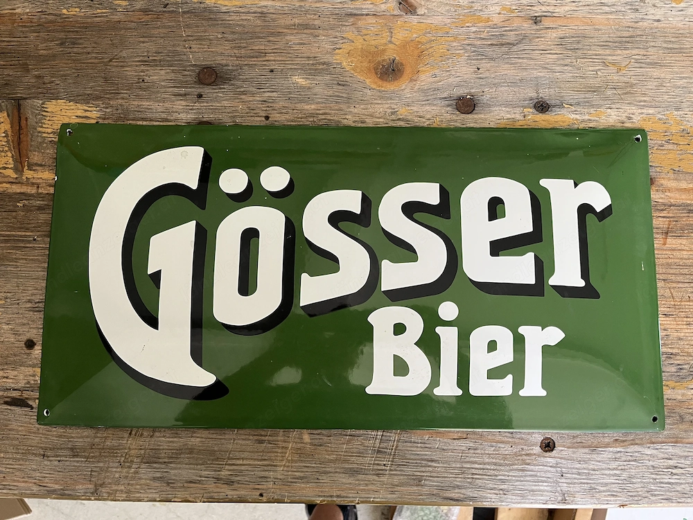 Verkaufe ein Gösser Metall Schild