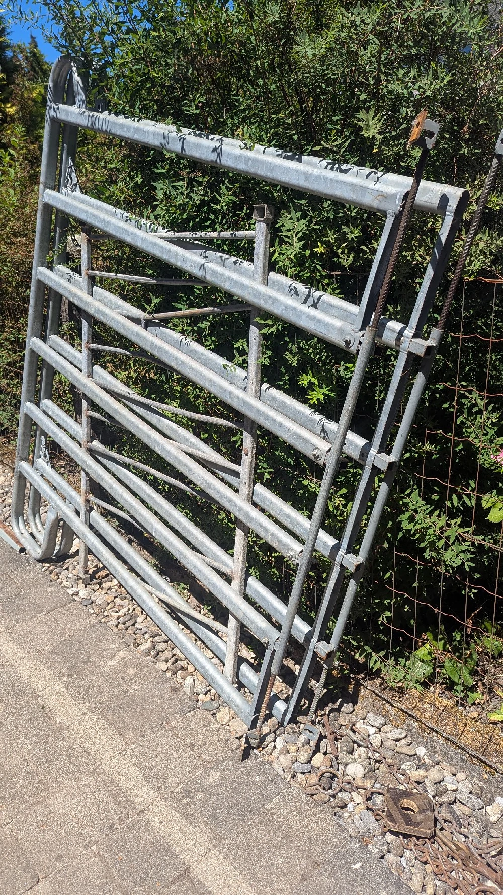 Gitter Tor Stall Weidezaun Zaun
