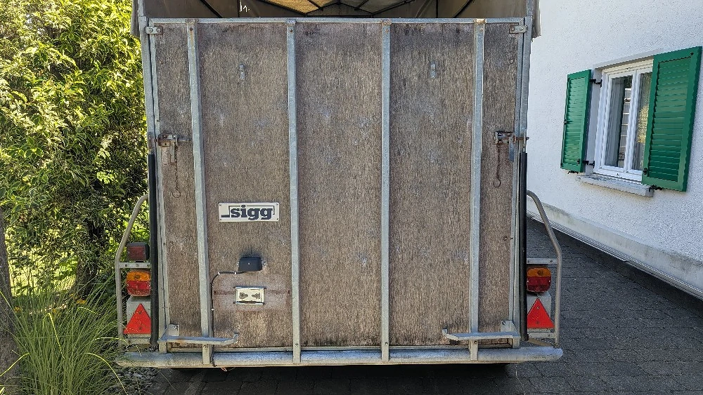 Komplette Heckklappe Rampe von Sigg 20 PF T6 Pferdeanhänger 