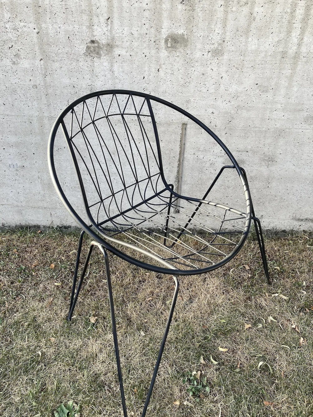 Gartenstühle vintage design Stahl schwarz 