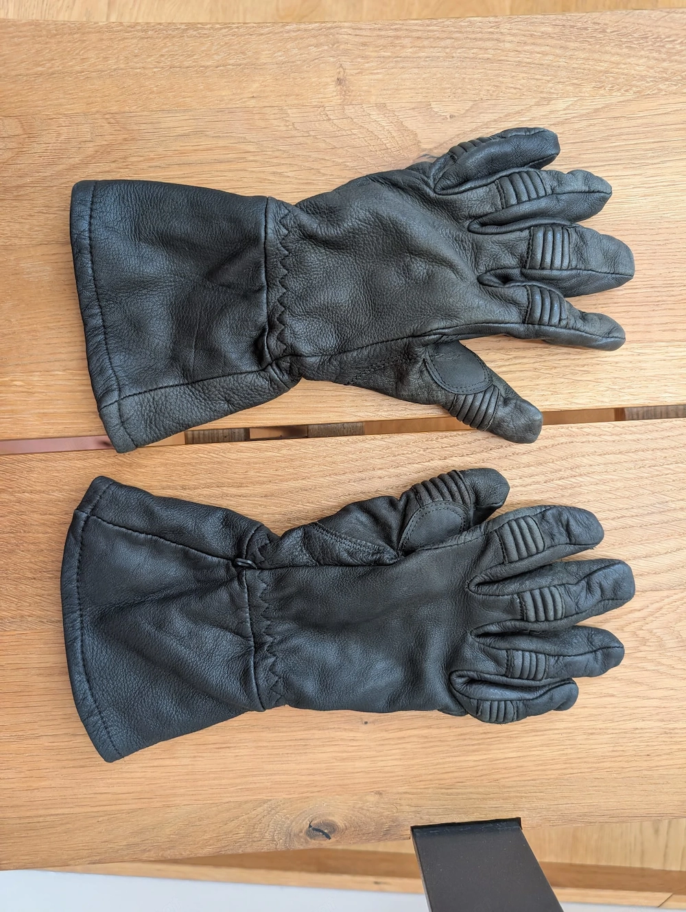 Fliegerhandschuhe aus Leder   langer Schaft   Größe