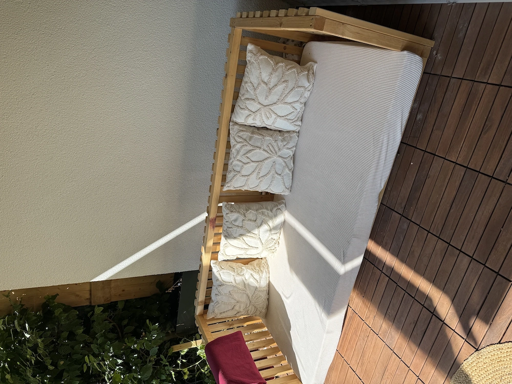 Selbstgemachtes Outdoor Sofa
