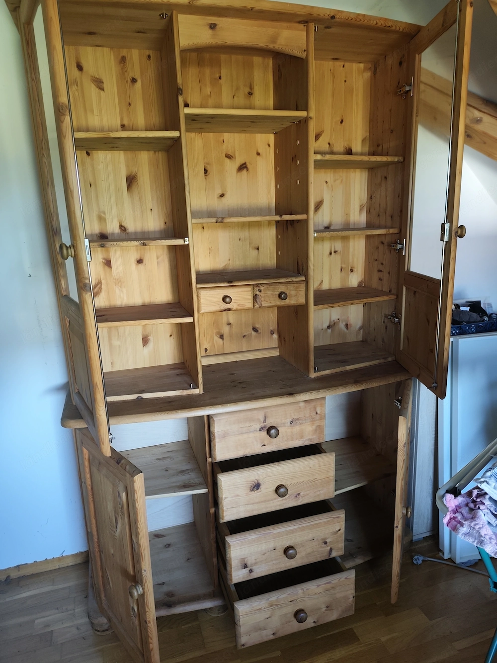 Schrank 2tlg Kiefer massiv