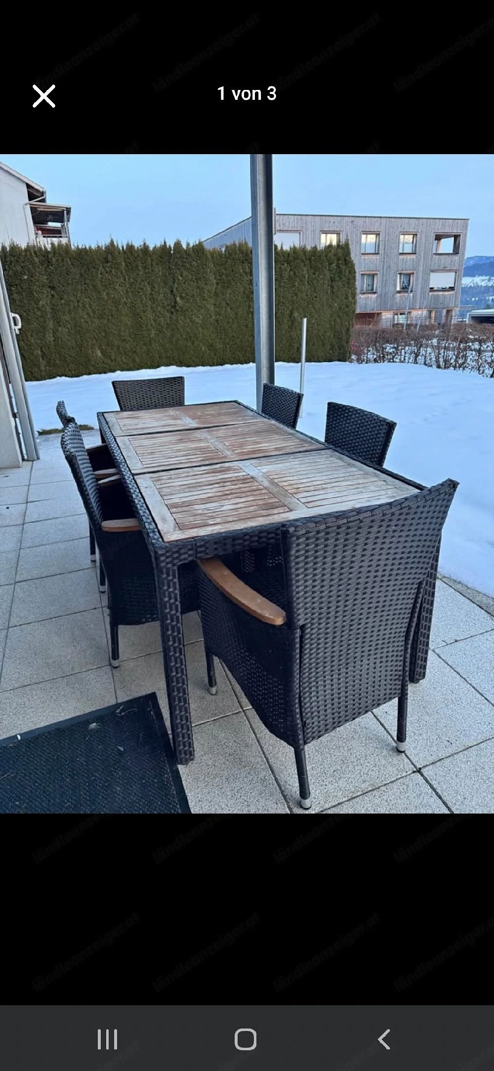 Gartentisch mit 8 Stühlen