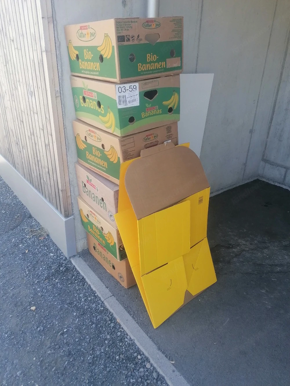 Bannanen Schachteln 6 Stück 