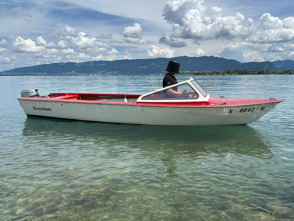 Oldtimer-Boot  Korpoleum  mit Charakter   Inkl. Inkognito-Kübel! 