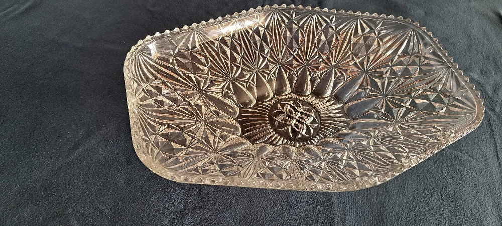 Vintage-Design Bleikristallschale