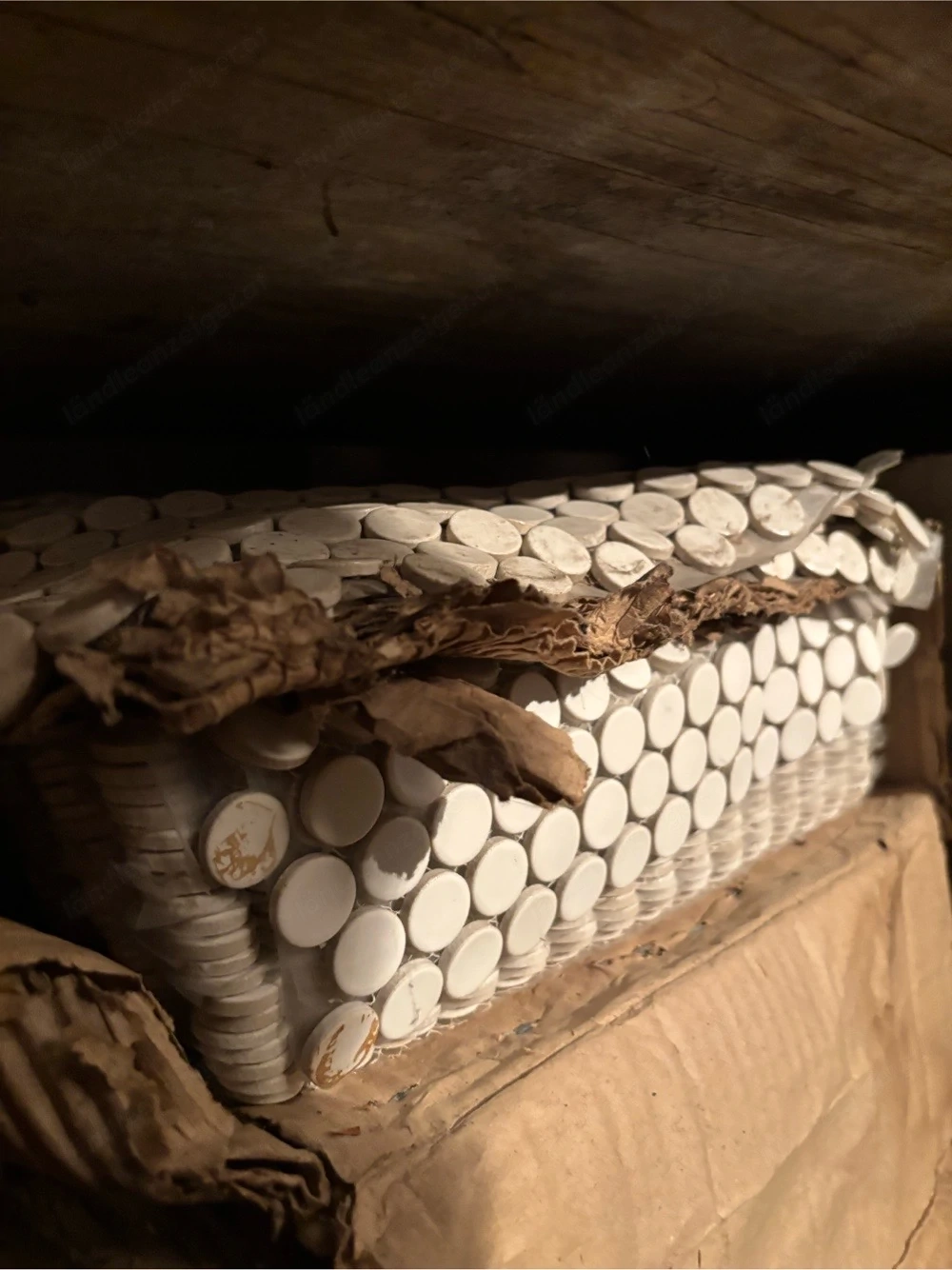 Fliesenmatte weißes Mosaik