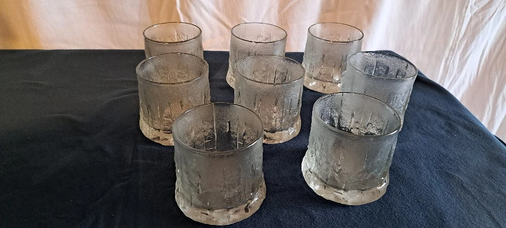 Vintage Whisky oder Tumbler Gläser skandinavisches Design