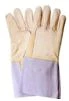 fünf Finger Schweißhandschuhe aus Rindleder  35 cm Spaltstulpe