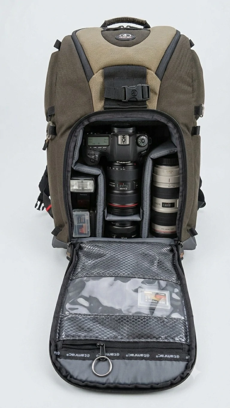 Fotorucksack Tamrac Evolution 8 (Modell 5788)   Top Braun Beige,  Vielseitig!
