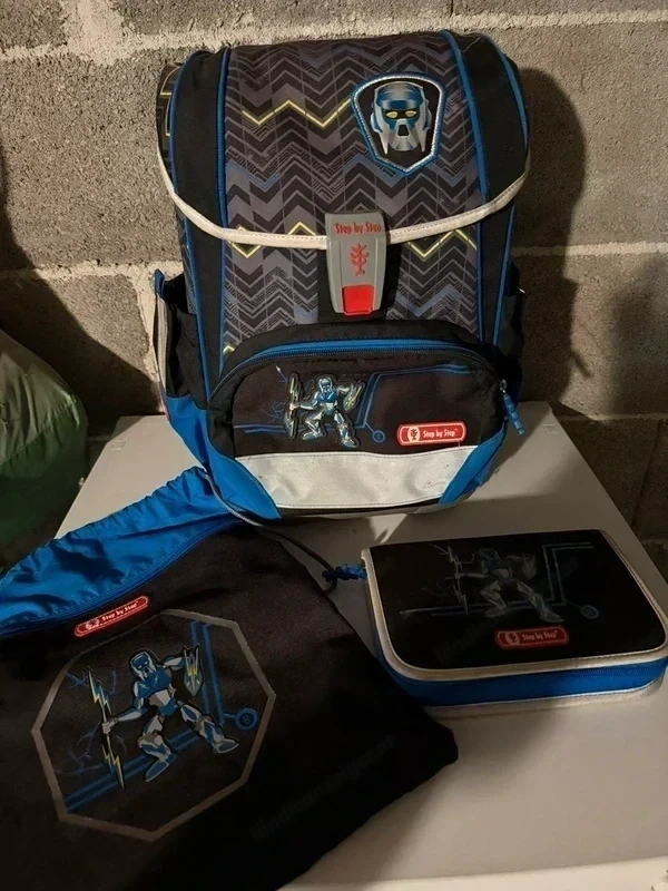 Step by Step Schultaschen Set Roboter