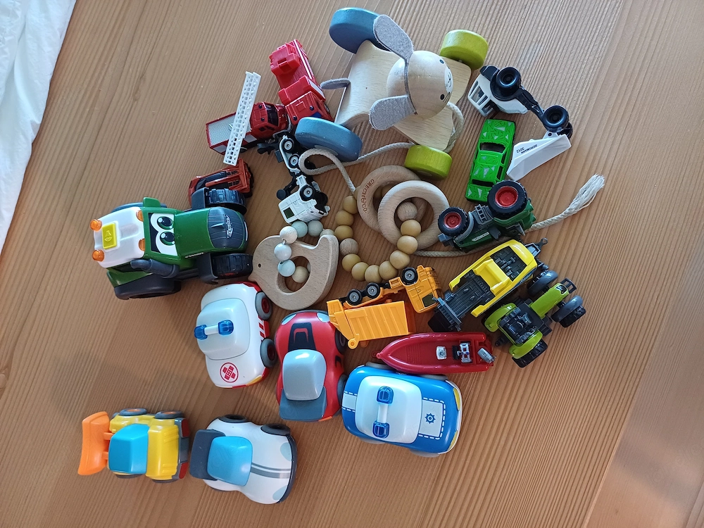 Spielsachen zu verschenken 