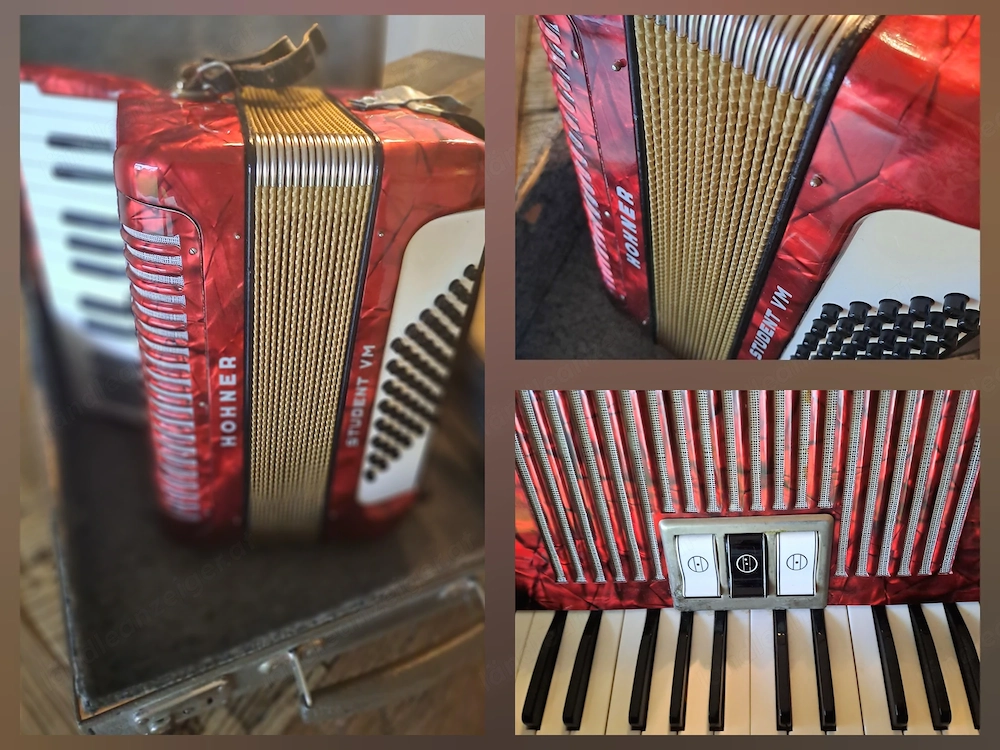 Akkorden Hohner Student VM mit Original Koffer 