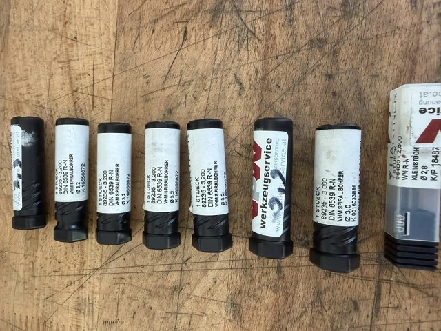 HM Kleinstbohrer 8 Stück   2,8mm bis 3,2 mm neu