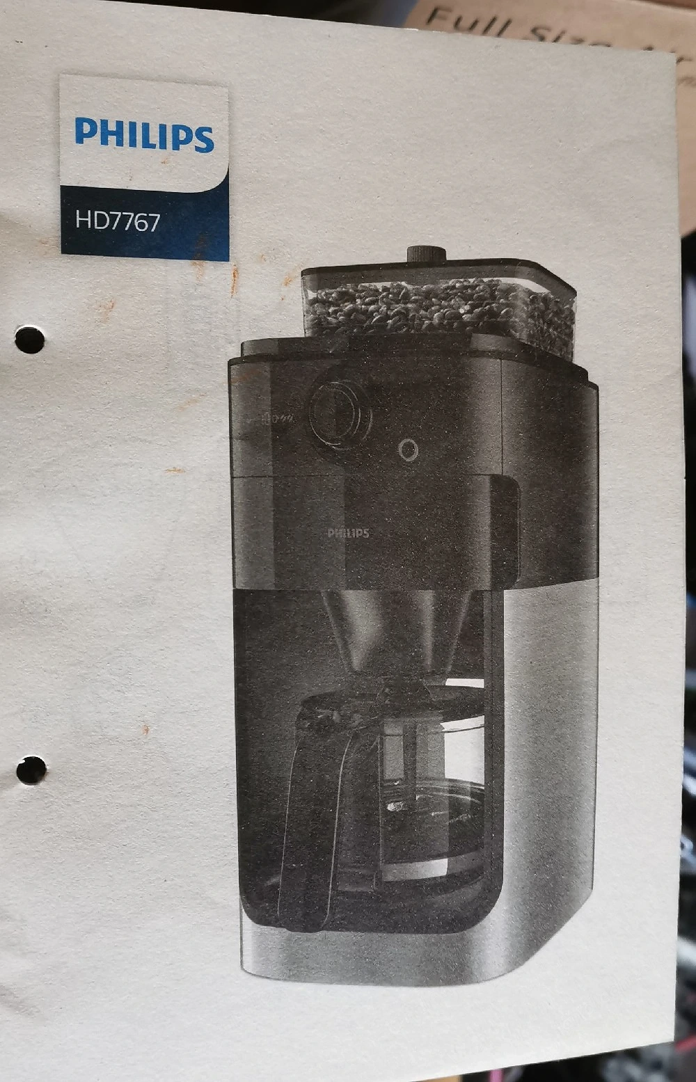 Kaffeemaschine Philips HD7767