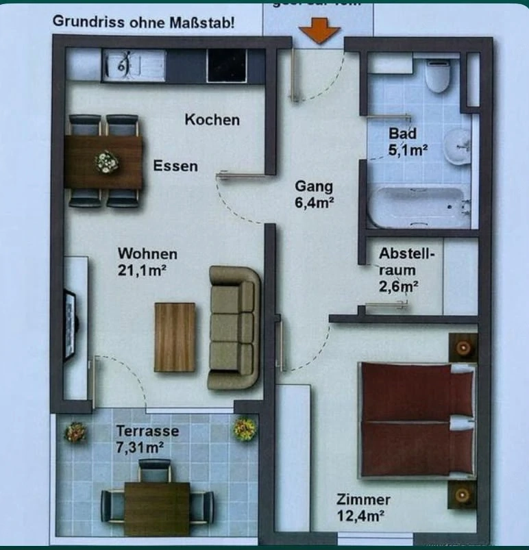 Vermiete schöne Terrassenwohnung in Götzis