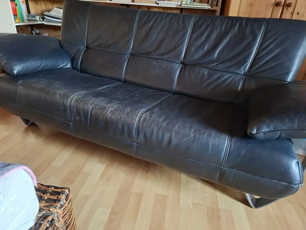Ledersofa zu verschenken