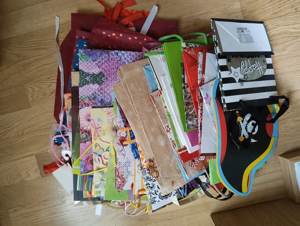 Geschenktüten zu verschenken 