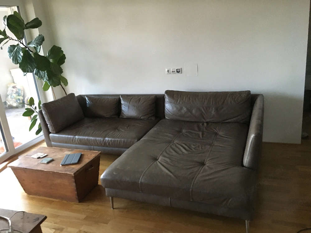 Leder L-Couch